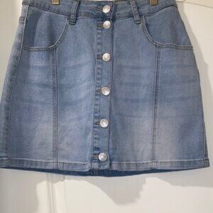 Blue Denim Mini Skirt💝
